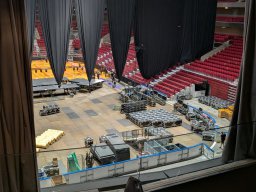 Frühstück mit Blick in die Malmö Arena