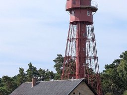 Sandhammarens fyr (Leuchtturm) am südöstlichen Kap der schwedischen Provinz Skåne